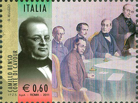 Francobollo Camillo Benso Conte di Cavour -  2011