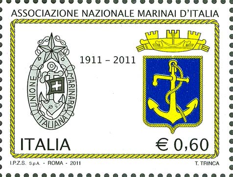Francobollo Associazione Nazionale Marinai d'Italia -  2011
