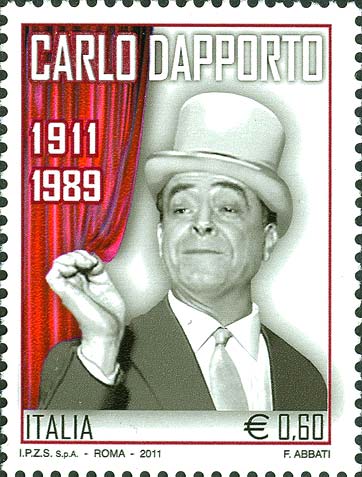 Francobollo Ritratto di Carlo Dapporto -  2011