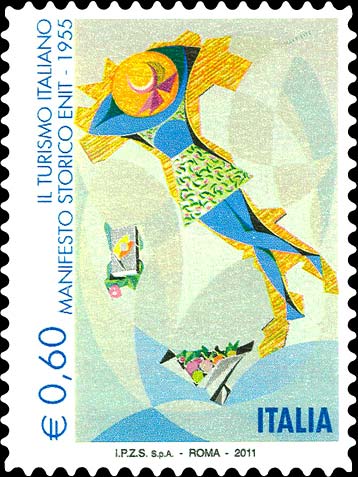 Francobollo Manifesto Storico Enit -  2011