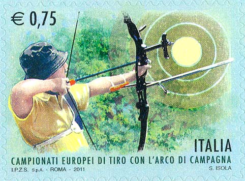 Francobollo Tiratore con l'Arco -  2011
