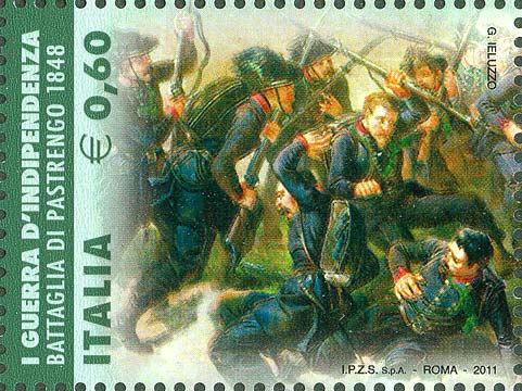 Francobollo Prima Guerra d'Indipendenza, Battaglia di Pastrengo, 1848 -  2011
