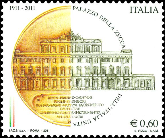 Francobollo Palazzo della Zecca -  2011