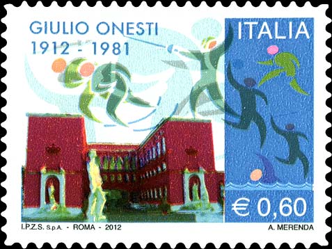 Francobollo Palazzo del CONI e Discipline Olimpiche -  2012