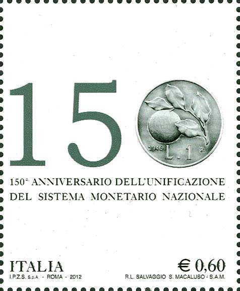 Francobollo Diciture -  2012