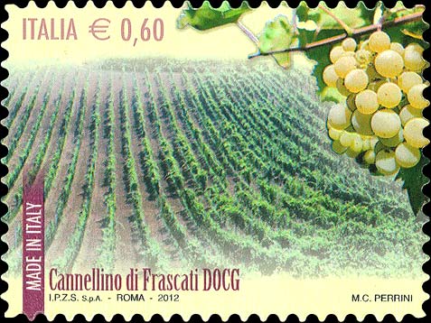 Francobollo Cannellino di Frascati -  2012