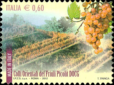Francobollo Colli Orientali del Friuli Picolit -  2012