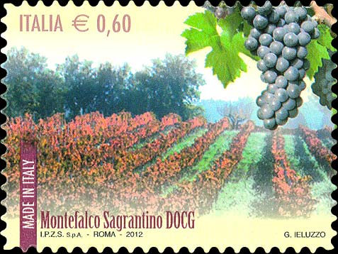 Francobollo Montefalco Sagrantino -  2012