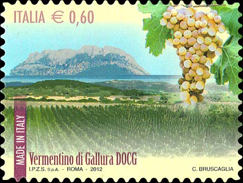 Francobollo Vermentino di Gallura -  2012