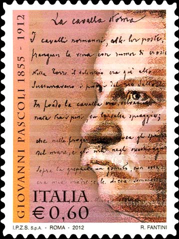 Francobollo Ritratto di Giovanni Pascoli -  2012
