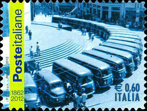 Francobollo Furgoni Postali -  2012