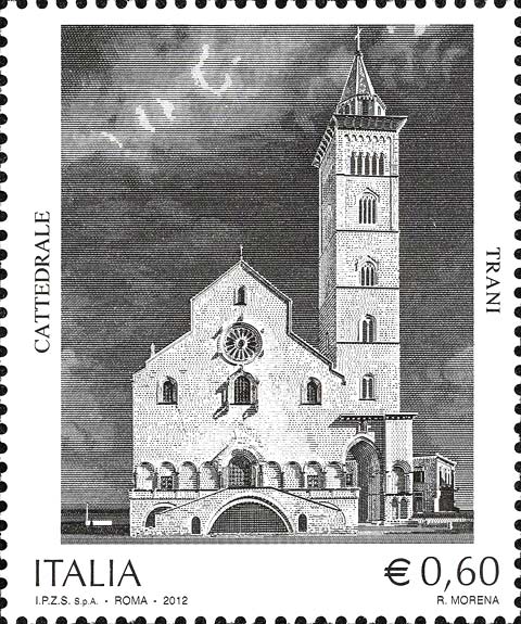 Francobollo Cattedrale di Trani -  2012
