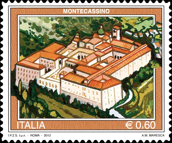 Francobollo Montecassino -  2012