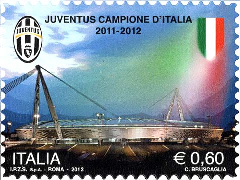 Francobollo Juventus Stadium, a Torino -  2012