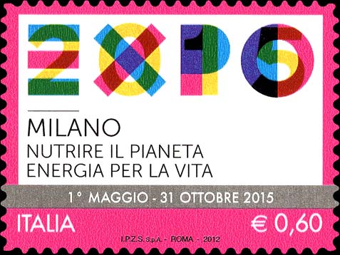Francobollo Logo dell'Esposizione -  2012