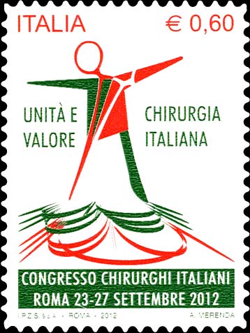 Francobollo Figura Umana Stilizzata -  2012