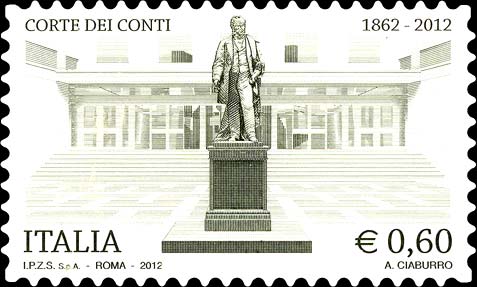 Francobollo Sede della Corte dei Conti, a Roma -  2012