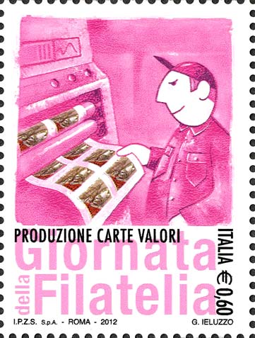Francobollo Produzione Carte Valori -  2012