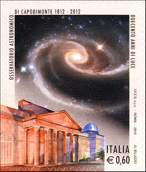 Francobollo Osservatorio Astronomico di Capodimonte -  2012
