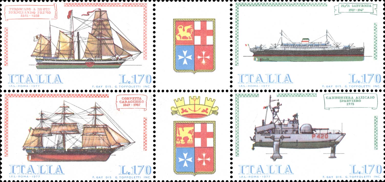 Francobollo Navi -  1977