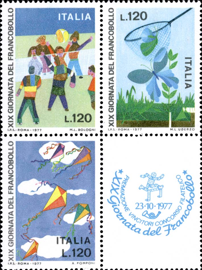 Francobollo Disegni di Bambini -  1977