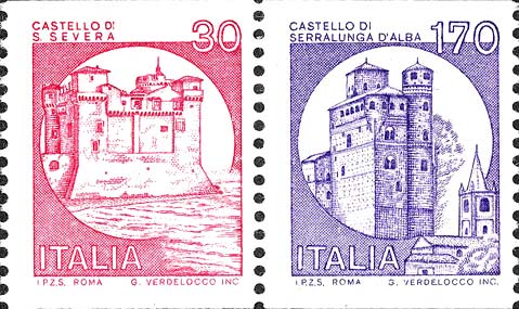 Francobollo Castelli d'Italia -  1980