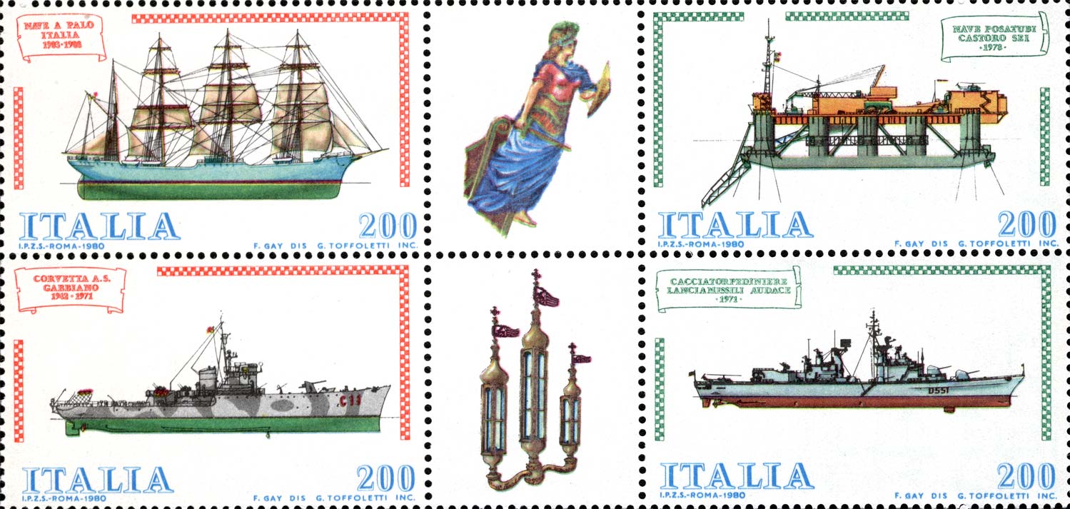 Francobollo Navi -  1980