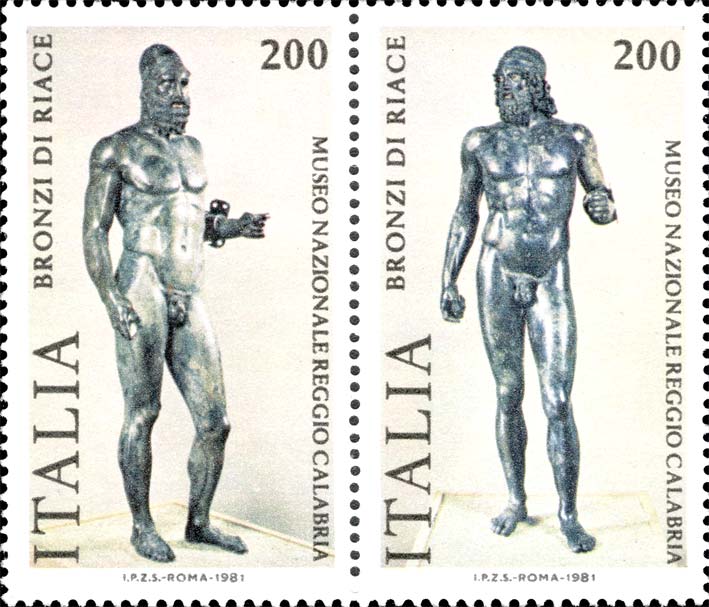 Francobollo Bronzi di Riace -  1981