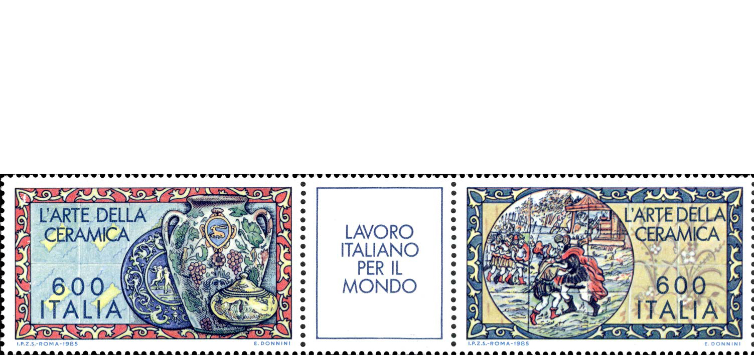 Francobollo Arte della Ceramica -  1985