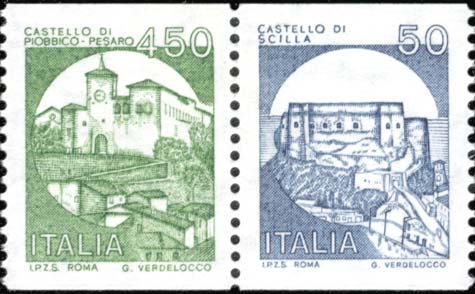 Francobollo Castelli d'Italia -  1985