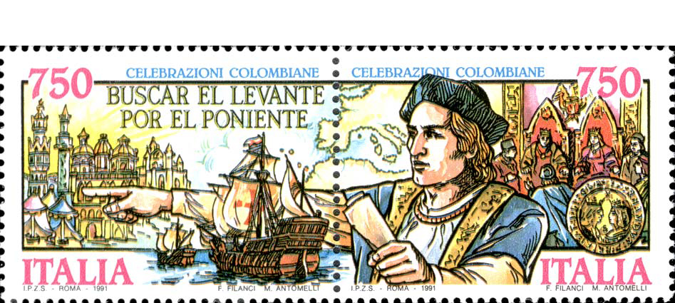 Francobollo Cristoforo Colombo -  1991