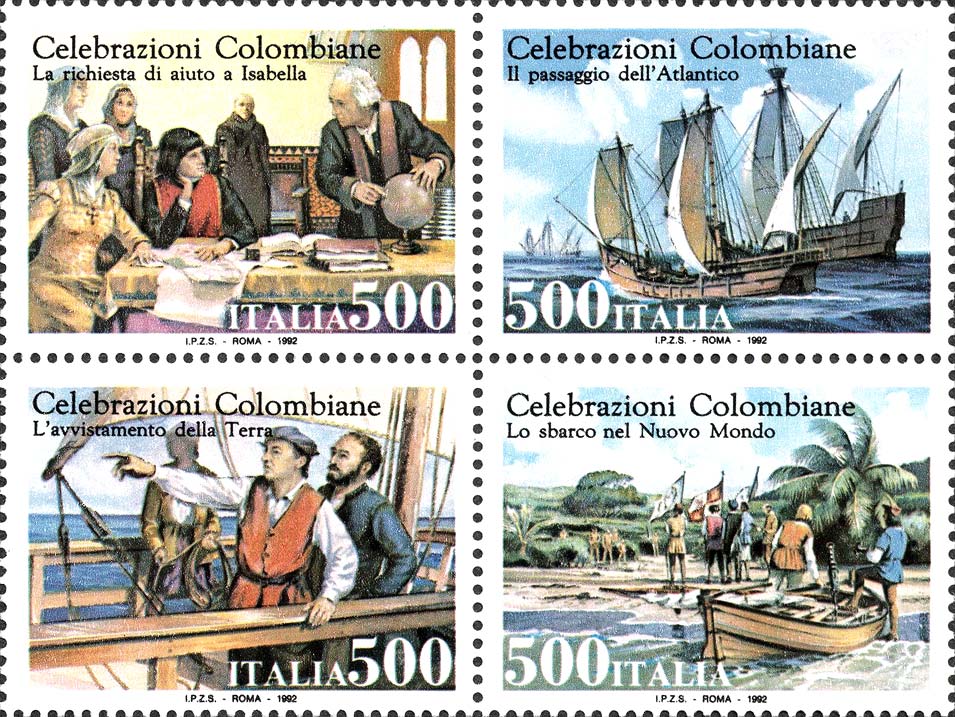 Francobollo Celebrazioni Colombiane -  1992