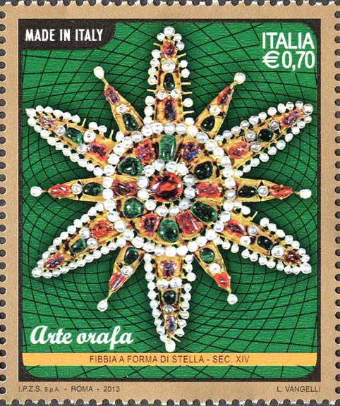 Francobollo Fibbia a Forma di Stella -  2013