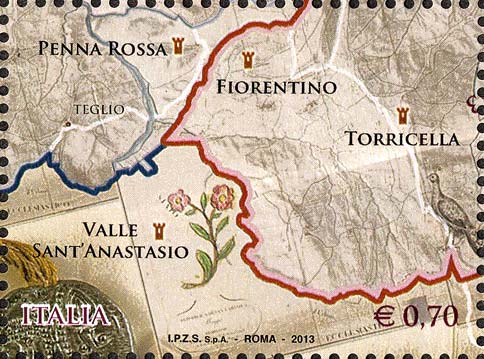 Francobollo Fiorentino e Torricella -  2013