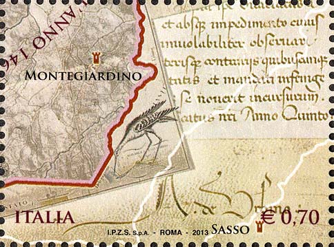Francobollo Montegiardino -  2013