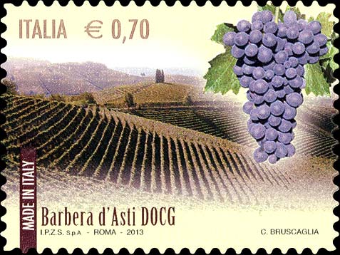 Francobollo Barbera d'Asti -  2013