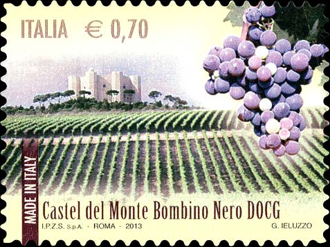 Francobollo Castel del Monte Bombino Nero -  2013