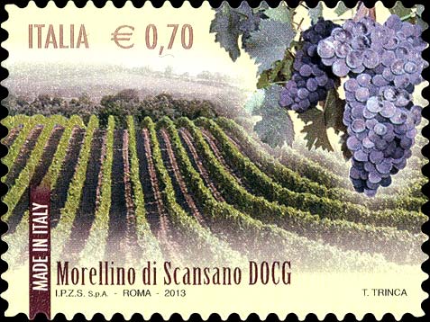 Francobollo Morellino di Scansano -  2013