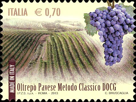 Francobollo Oltrepò Pavese Metodo Classico -  2013
