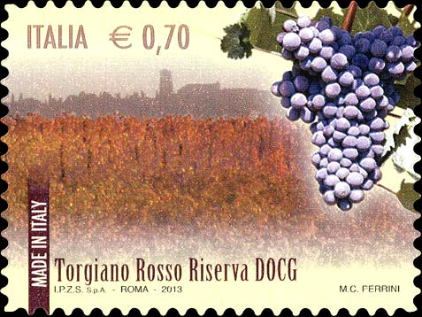 Francobollo Torgiano Rosso Riserva -  2013
