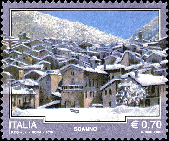 Francobollo Scanno -  2013