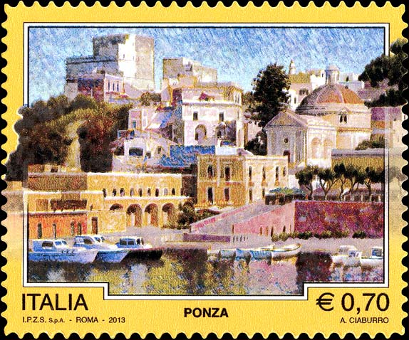 Francobollo Ponza -  2013