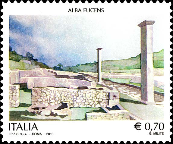 Francobollo Alba Fucens -  2013