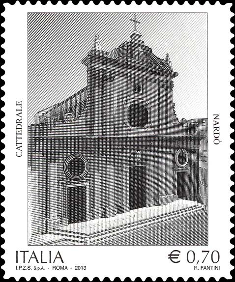 Francobollo Cattedrale di Nardò -  2013