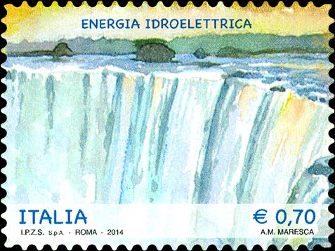 Francobollo Energia Idroelettrica -  2014