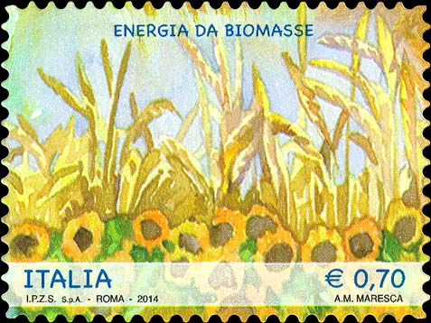 Francobollo Energia da Biomasse -  2014