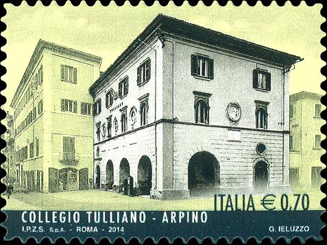Francobollo Collegio Tulliano, Arpino -  2014