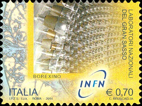 Francobollo Laboratori Nazionali del Gran Sasso, Borexino -  2014