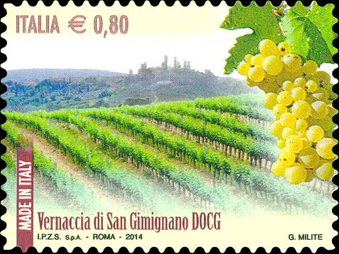 Francobollo Vernaccia Di San Gimignano -  2014