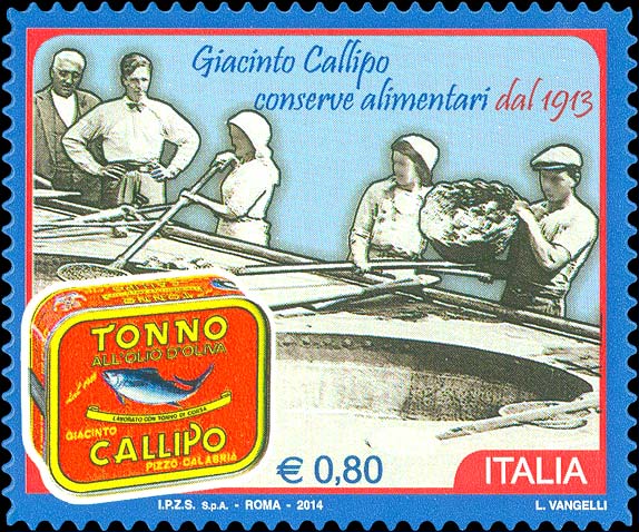 Francobollo Cottura dei Tranci di Tonno -  2014